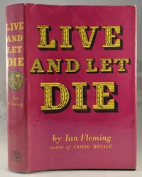 Jonathan Cape Live And Let Die 1st edition. The design was used for all editions