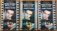 From Russia With Love | Pan | Movie Tie In. The punched holes caused issues.  Left - damaged, middle un-punched, right poorly aligned