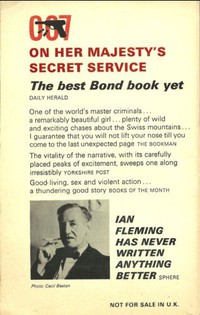 On Her Majesty’s Secret Service | Pan | Hawkey | X350. Some unpriced 1st editions have 