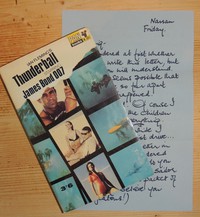 Thunderball | Pan | Movie | X201. Promotional letter from Domino as found in 14th printing