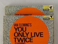 You Only Live Twice | Pan | Movie. Covers for Pan paperbacks were printed larger than required then the complete book cut to size.  It was not a precision process!